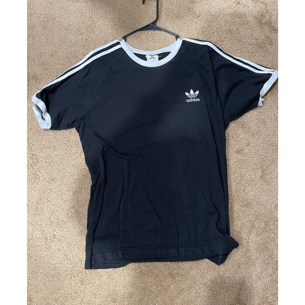 Adidas Originals Black & White T-Shirt Large Men's